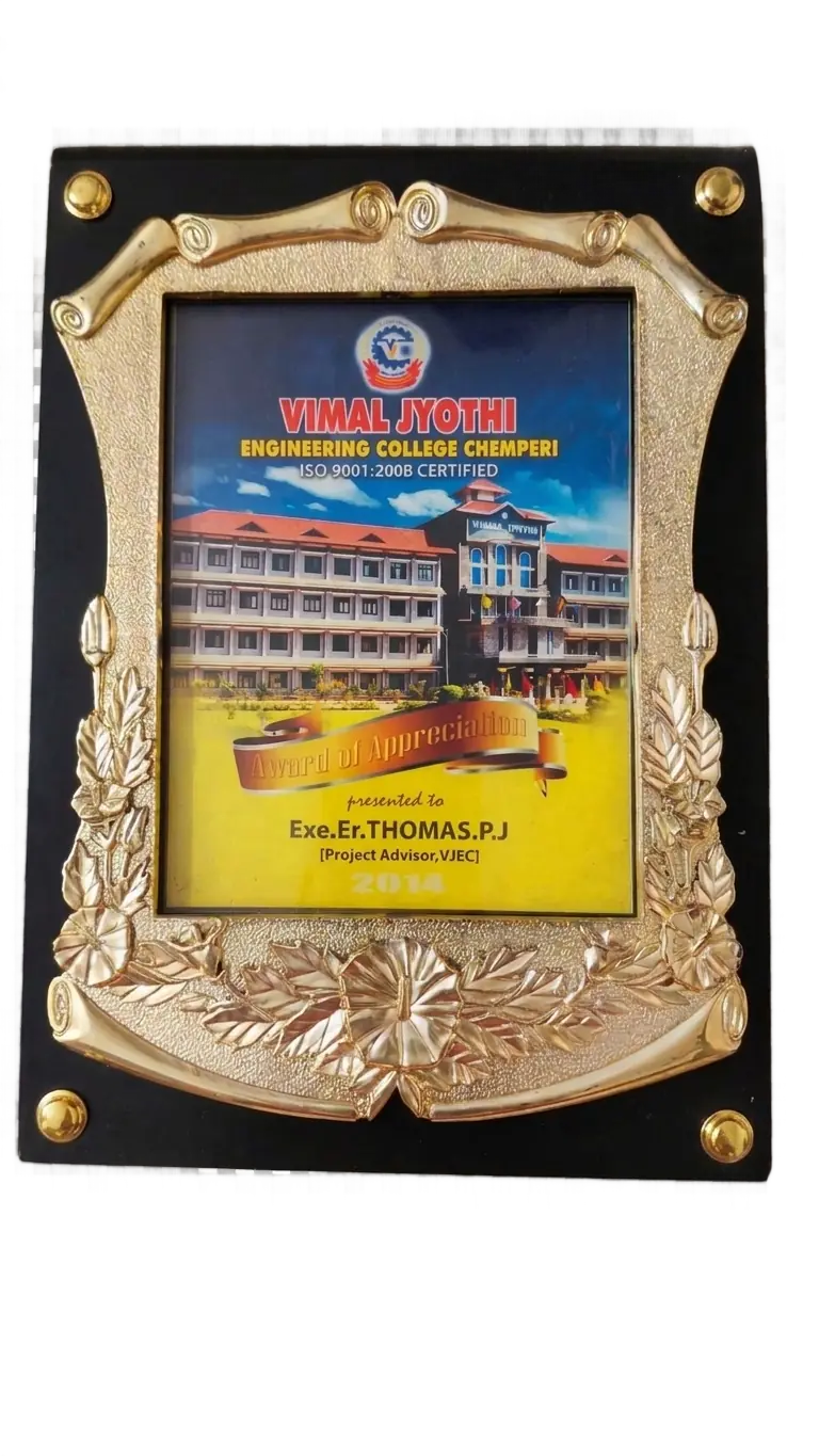Vimal Jyothi Enginengineering College Award