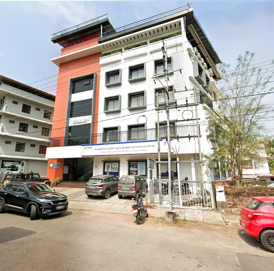 Facade of modern commercial complex